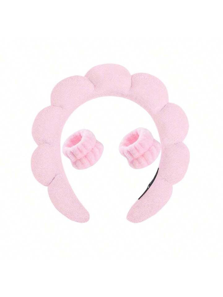 3-Piece Skincare Set (Headband + 2 Wristbands)