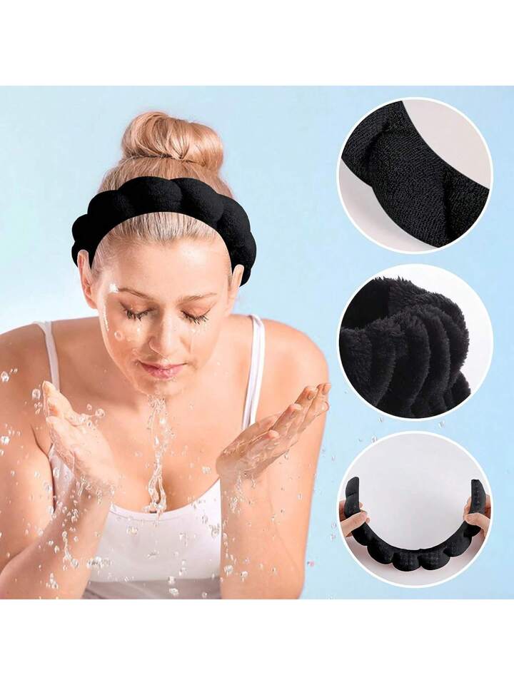 3-Piece Skincare Set (Headband + 2 Wristbands)