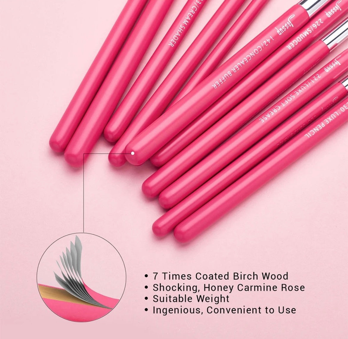 Jessup 15-Piece Eye Brush Set