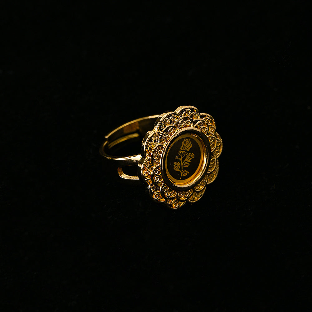 Hot Quality Fashion Tendy 14k 18k Copper Jewelry Gold Plated Exquisite Bridal Cheap Flower Ring