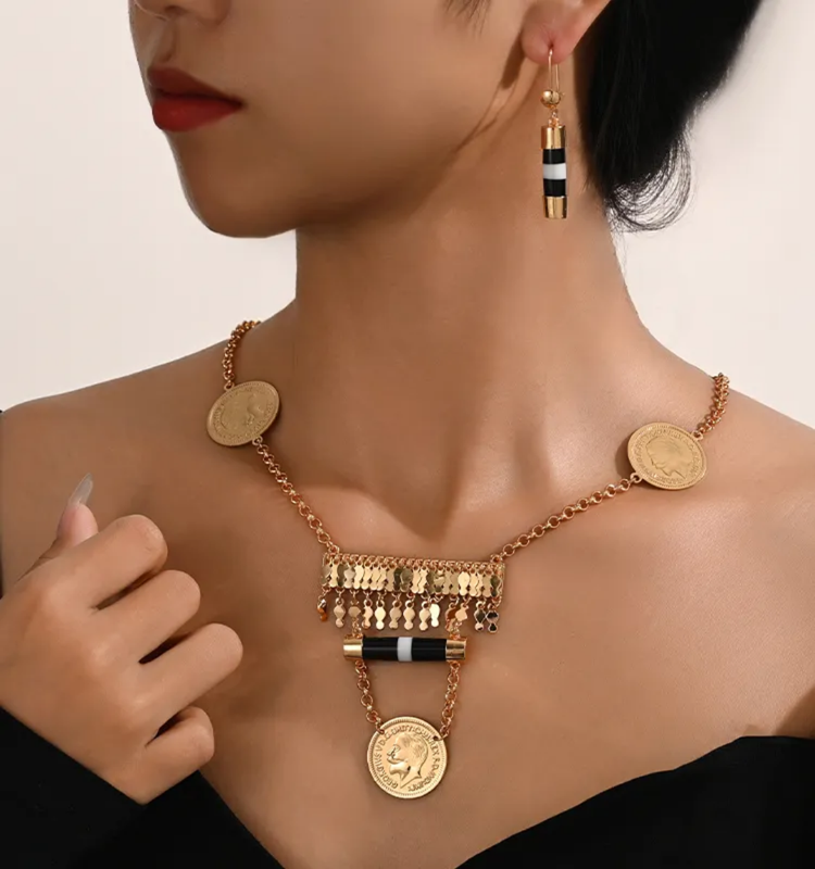 Best seller Arabic Fashion Jewelry set, Raysha Jewelry Somite×coins Collection
