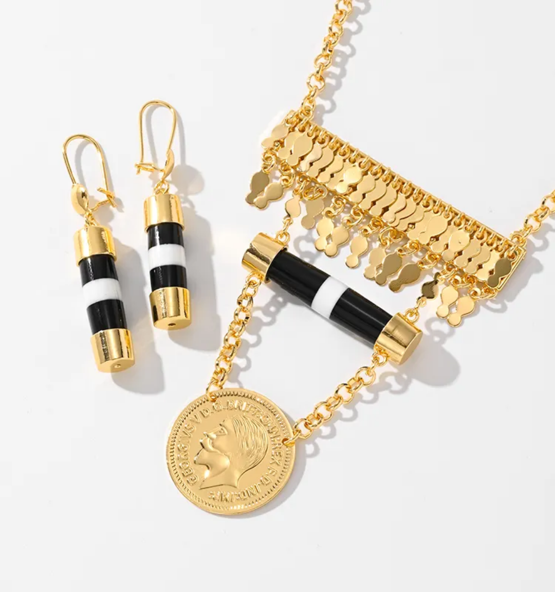 Best seller Arabic Fashion Jewelry set,RaySha Jewelry Someta×coins Collection