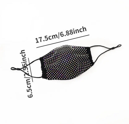 Face Mask with Rhinestone