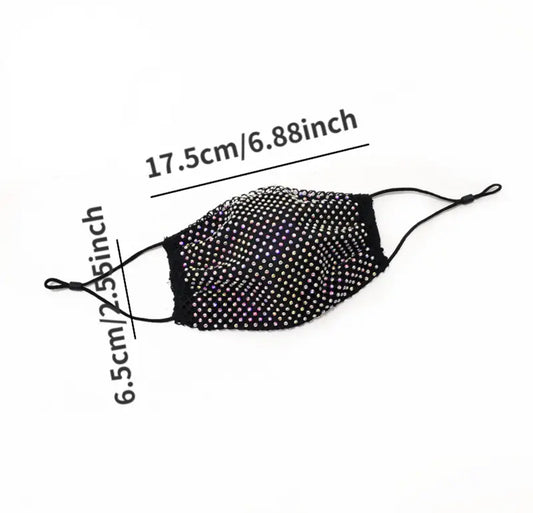 Face Mask with Rhinestone