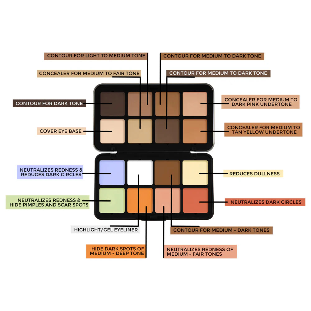 Forever52 16 Color Camouflage HD Palette - CHP001