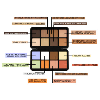 Forever52 16 Color Camouflage HD Palette - CHP001